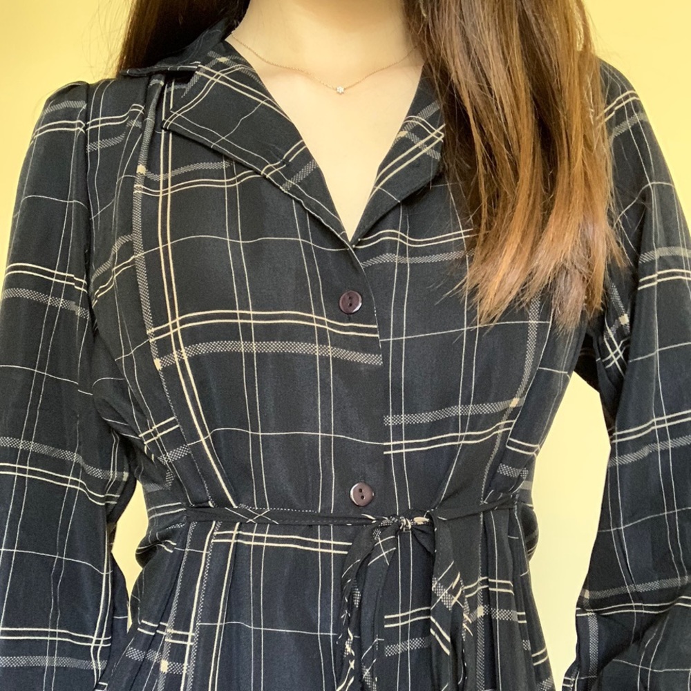 YESSTYLE monroll mini a-line shirt dress
